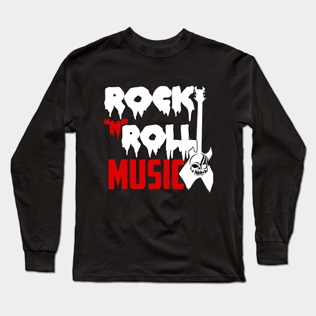 ROCK N ROLL Long Sleeve T-Shirt by medasven